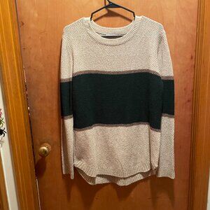 Women's (L) Textured Straight Hem Sweater
